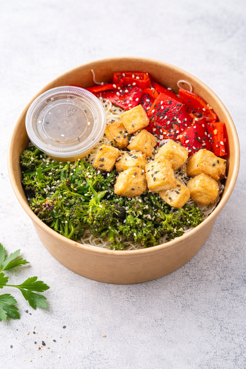 Tofu noodle salad