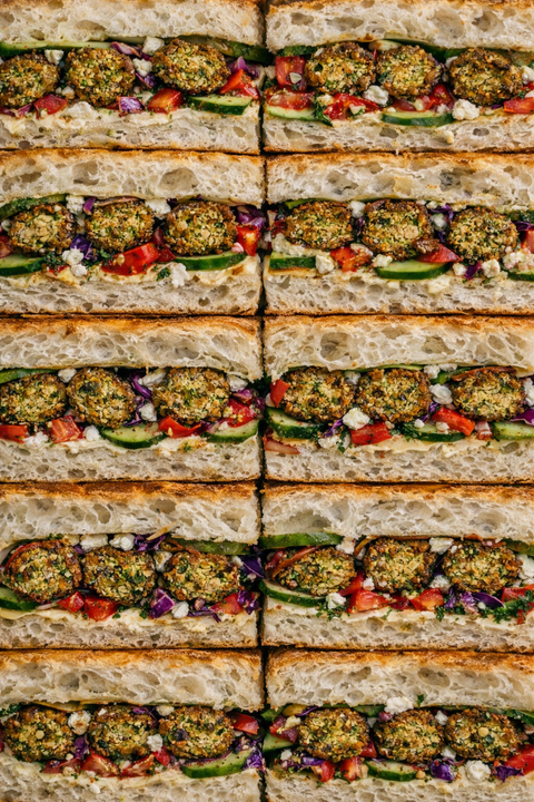 Hummus, Falafel & Veg Sandwich Box