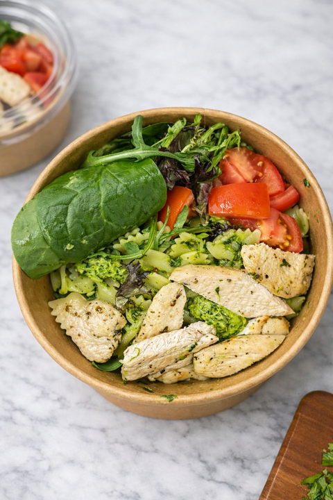 Chicken & Chimmichuri pasta salad