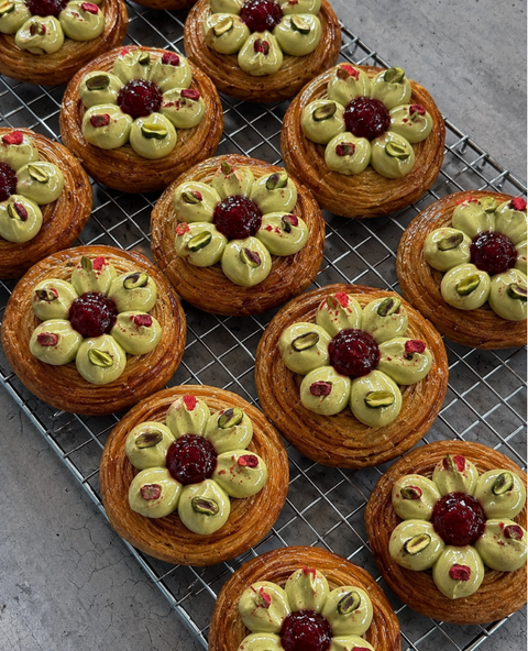 Raspberry & Pistachio Danish Box