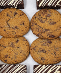 Tynemouth Coffee Bakery cookies and brownies with chocolate chips in a sharing box